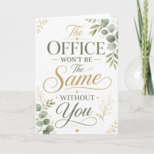 Personalized Office Won't Be The Same Card