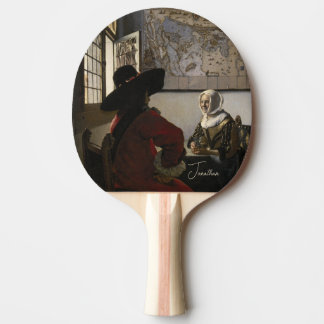 Personalized-Officer and Laughing Girl Ping Pong Paddle
