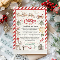 Personalized Official Elf Goodbye Letter For Kids