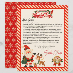 Personalized Official North Pole Letter from Santa