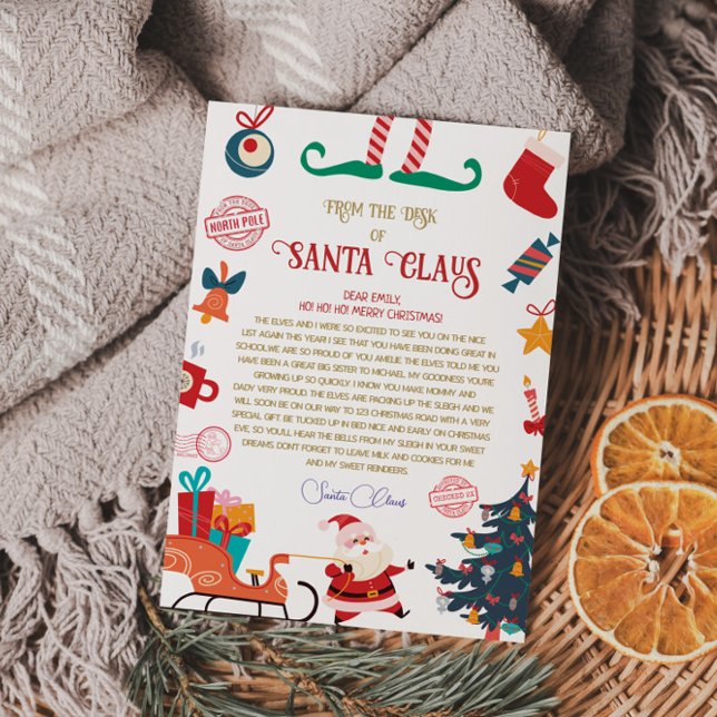 Personalized Official North Pole Letter From Santa Invitation (Creator Uploaded)