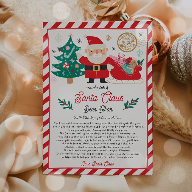 Personalized Official North Pole Letter From Santa Invitation (Creator Uploaded)