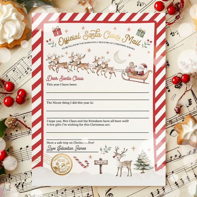 Personalized Official North Pole Letter To Santa  (Creator Uploaded)