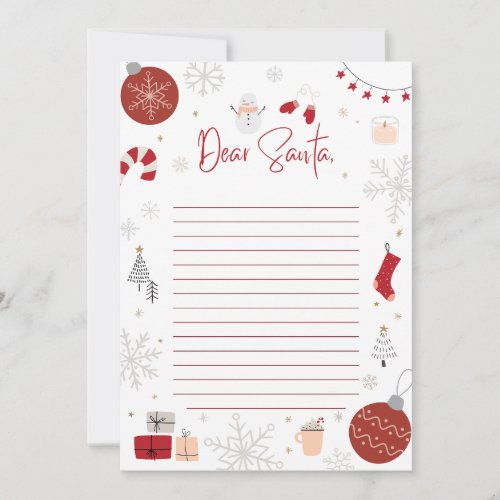 Personalized Official North Pole Letter To Santa Invitation