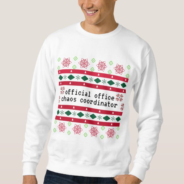 Personalized Official Office Ugly "Sweater" Sweatshirt (Front)