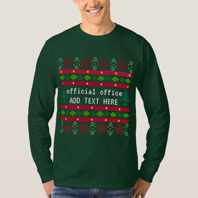 Personalized Official Office Ugly "Sweater" T-Shirt (Front)