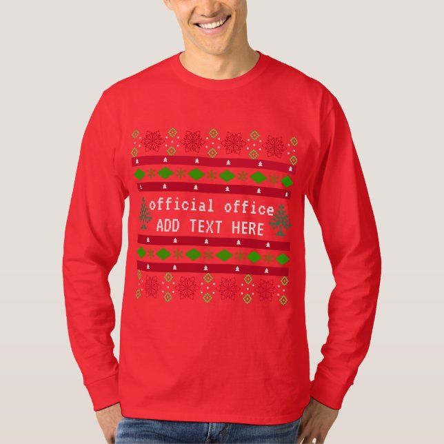 Personalized Official Office Ugly "Sweater" T-Shirt (Front)