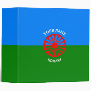 Personalized Official Romany gypsy travellers flag 3 Ring Binder
