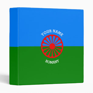 Personalized Official Romany gypsy travellers flag 3 Ring Binder