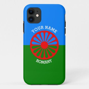 Personalized Official Romany Gypsy Travellers Flag Iphone 11 Case by customizedgifts at Zazzle