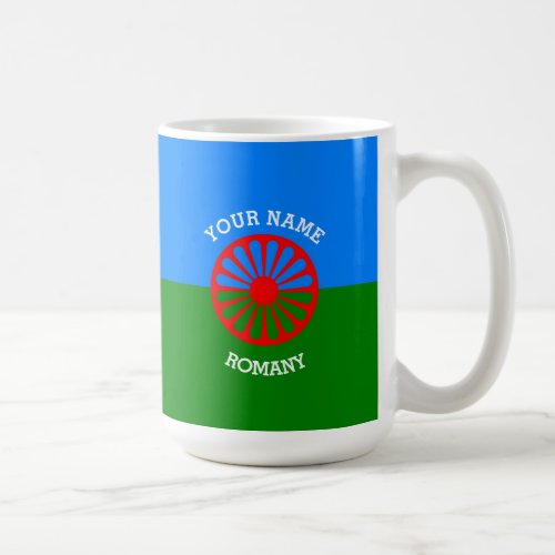 Personalized Official Romany gypsy travellers flag Coffee Mug