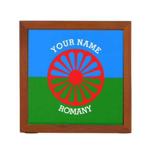 Personalized Official Romany gypsy travellers flag Desk Organizer