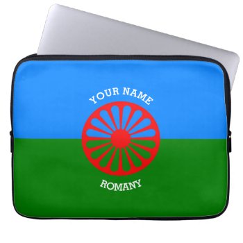 Personalized Official Romany Gypsy Travellers Flag Laptop Sleeve by customizedgifts at Zazzle