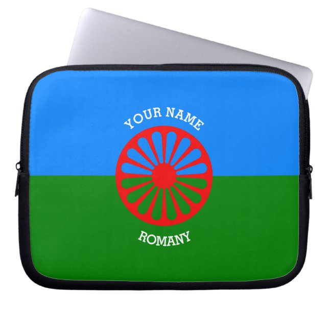 Personalized Official Romany gypsy travellers flag Laptop Sleeve (Front)