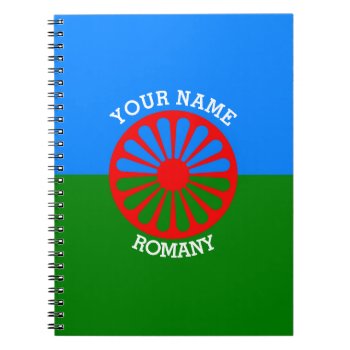 Personalized Official Romany Gypsy Travellers Flag Notebook by customizedgifts at Zazzle