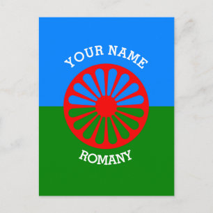 Personalized Official Romany gypsy travellers flag Postcard