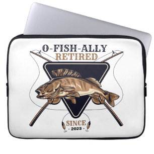 Personalized Ofishally Retired Funny Retirement Laptop Sleeve