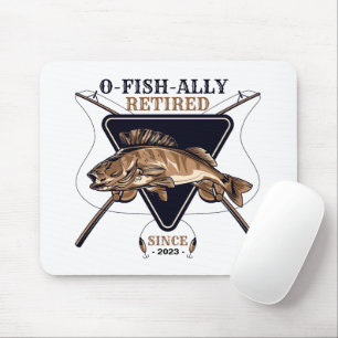 Personalized Ofishally Retired Funny Retirement Mouse Pad