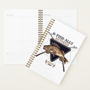 Personalized Ofishally Retired Funny Retirement Planner