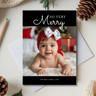 Personalized Oh So Merry Family Holiday Greeting C