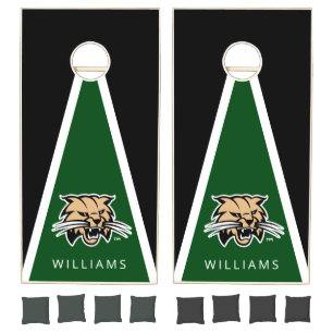 Personalized Ohio Bobcat Logo Cornhole Set