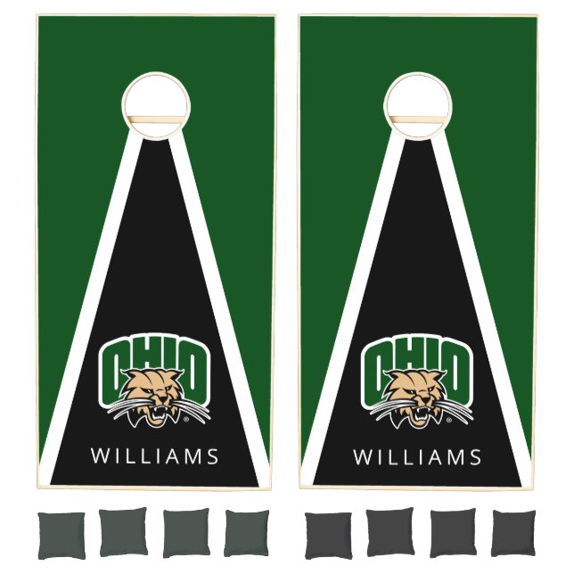 Personalized Ohio Bobcat Logo Cornhole Set (Set)