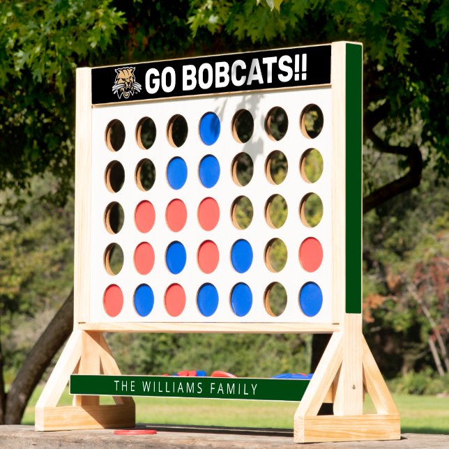 Personalized Ohio University Bobcat Logo Fast Four (Lawn)