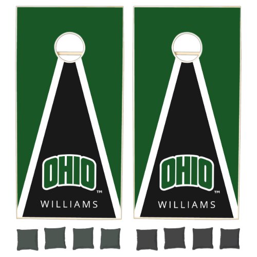 Personalized Ohio Wordmark Cornhole Set