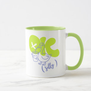 Personalized OK Silly Goose Mug, Sarcastic Coffee Mug