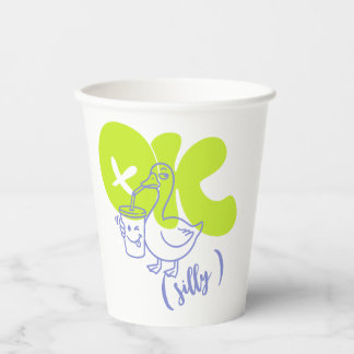 Personalized OK Silly Goose Paper Cup, Coffee Cups