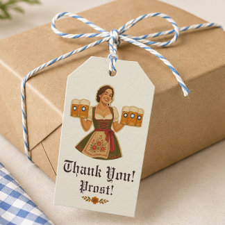 Personalized Oktoberfest Beer Mug Gift Tags