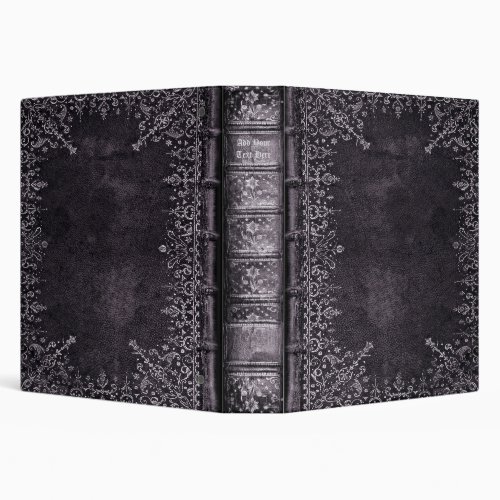 Personalized Old Book 3_Ring Binder