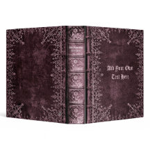 Personalized Old Book 3-Ring Binder