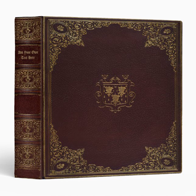 Personalized Old Book 3-Ring Binder (Front/Spine)