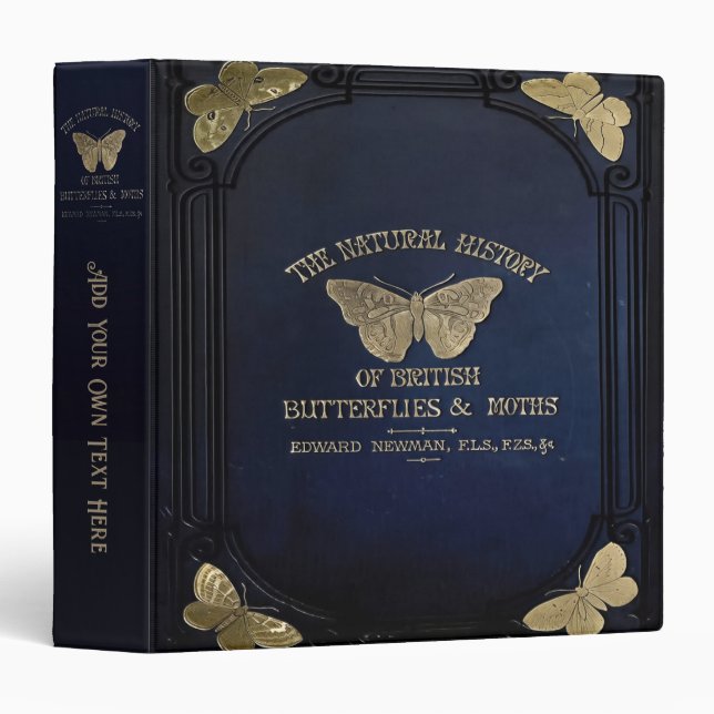 Personalized Old Book 3-Ring Binder (Front/Spine)