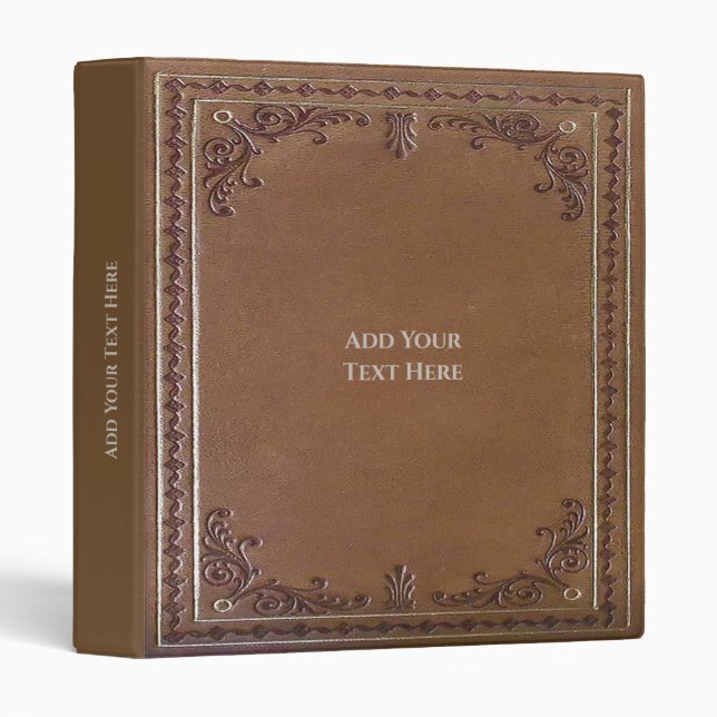 Personalized Old Book 3-Ring Binder (Front/Spine)