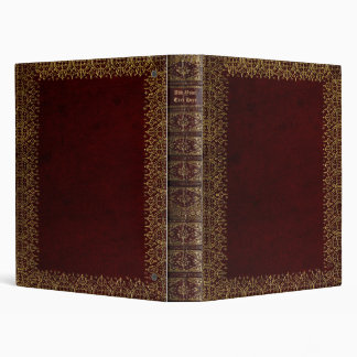 Personalized Old Book 3-Ring Binder