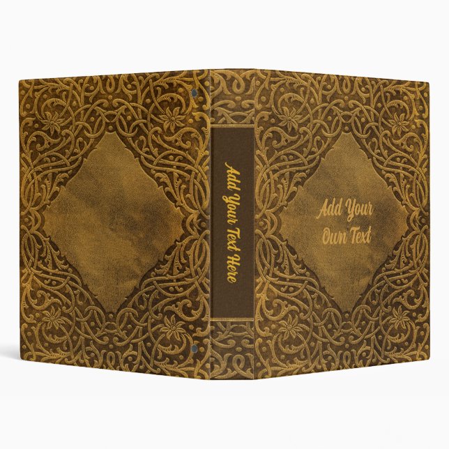 Personalized Old Book 3-Ring Binder (Background)