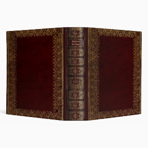 Personalized Old Book 3-Ring Binder