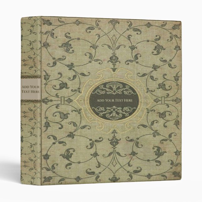 Personalized Old Book 3-Ring Binder (Front/Spine)