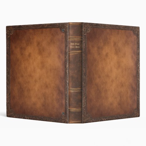 Personalized Old Book 3_Ring Binder