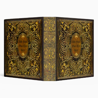 Personalized Old Book 3-Ring Binder