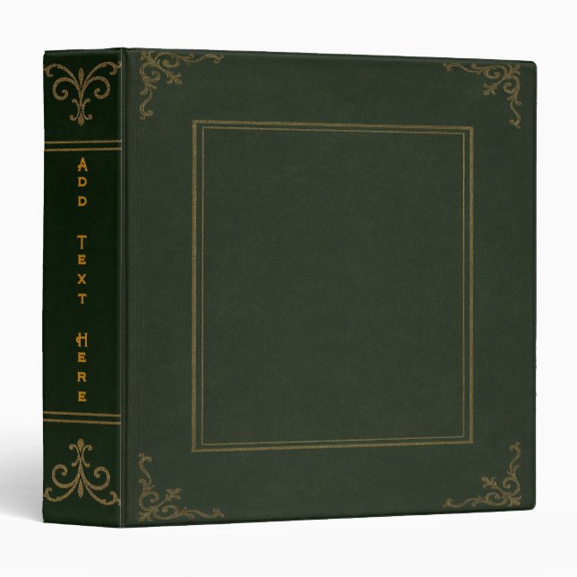 Personalized Old Book 3-Ring Binder (Front/Spine)