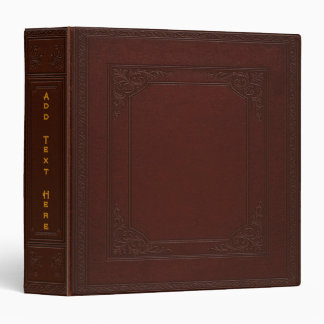 Personalized Old Book 3-Ring Binder