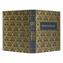 Personalized Old Book 3-Ring Binder