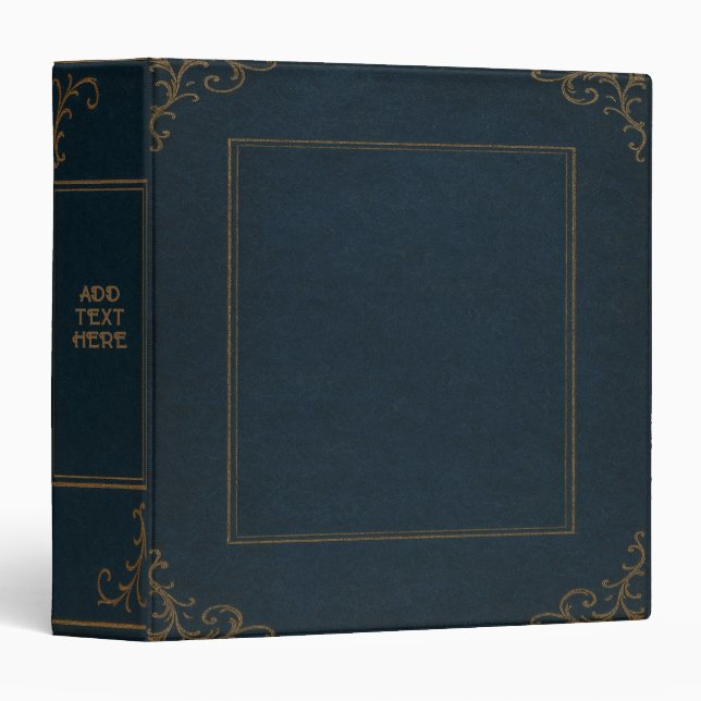 Personalized Old Book 3-Ring Binder (Front/Spine)