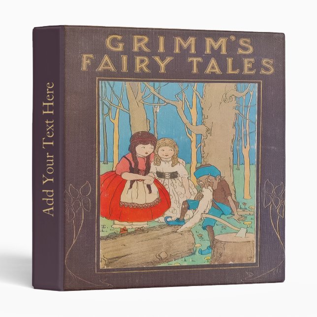 Personalized Old Children's Book 3-Ring Binder (Front/Spine)