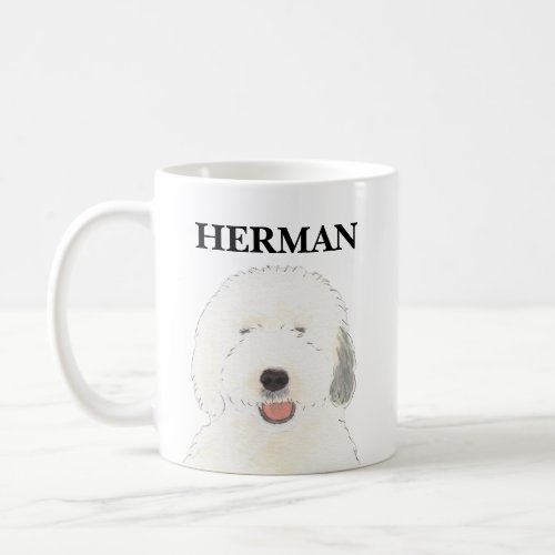 Personalized Old English Sheepdog Coffee Mug