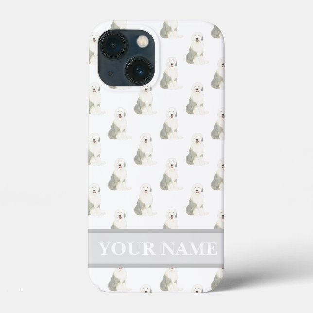 Personalized Old English Sheepdog Dog Case-Mate iPhone Case (Back)