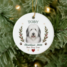 Personalized Old English Sheepdog Dog Christmas